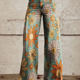 Talida – Plati kojų Boho-Chic kelnės