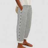 Caitlin | Elegantiški Pantalonai su Mygtukais ir Juostelėmis