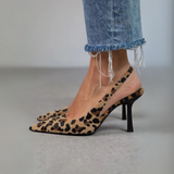 Isabelle – Slingback bateliai su leopardų raštu