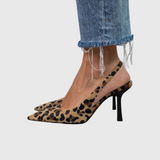 Isabelle – Slingback bateliai su leopardų raštu