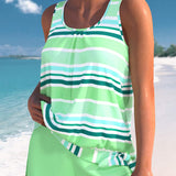 Narcisa – Tankini rinkinys Relaxat su Dryžiais