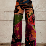 Emanuela – Plati Kelnės Boho-Chic