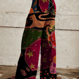 Emanuela – Plati Kelnės Boho-Chic