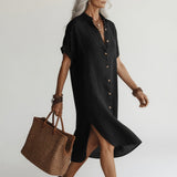 Évanélie™ — Premium Midi Shirt with Breathable Parisian Style