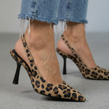 Isabelle – Slingback bateliai su leopardų raštu