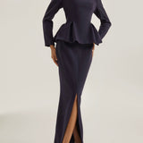 Jackie O Fit & Flare Viršus | Tamsiai mėlynas