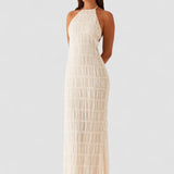 Cătălina – Juoda Maxi Suknelė Halter