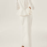 Lucia Frill Neck Denim Top | Balta