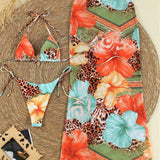 Daciana – Tropinis 3 dalių bikini rinkinys