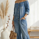 Anna | Denim medvilnės mono su vintage plovimu