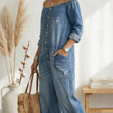 Anna | Denim medvilnės mono su vintage plovimu