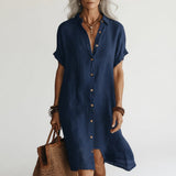 Évanélie™ — Premium Midi Shirt with Breathable Parisian Style