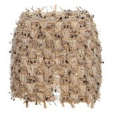 MARIA™ – Stilinga Fringe Detalė Aukštu Juosmeniu Mini Sijonas