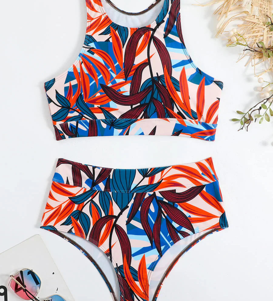 Octavia – Sportinis bikini su aukšta juosmeniu ir elastinga medžiaga