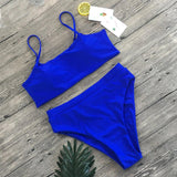 Cristina – Aukšto liemens bandeau bikini rinkinys