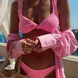 Corina – Bikini rinkinys su sukamuoju viršumi ir žema juosmens linija