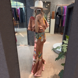 Zoe – Ilga Boho Siuvinėta Suknelė
