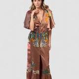 Zoe – Ilga Boho Siuvinėta Suknelė