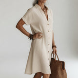 Évanélie™ — Premium Midi Shirt with Breathable Parisian Style