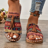 Mihaela – Boho chic šlepetės Ibizos stiliumi