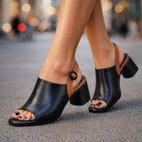 Melanie Marie | Slingback bateliai su kulnu
