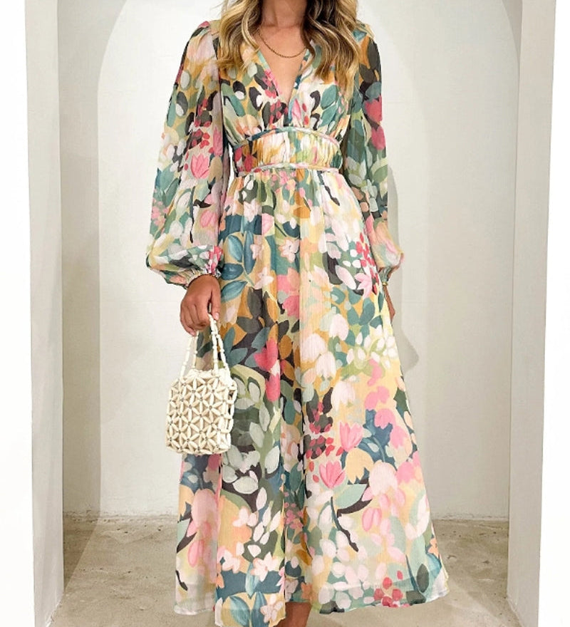 Elvira – Ilga Suknelė Boho Stiliumi