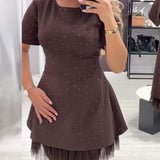 Camille™ – Elegantiška mini suknelė su blizgesiu
