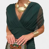 Alizée™ — Oro malonės gėlėta suknelė
