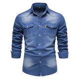 Rasmus | DENIM MARŠKINIAI SLIM